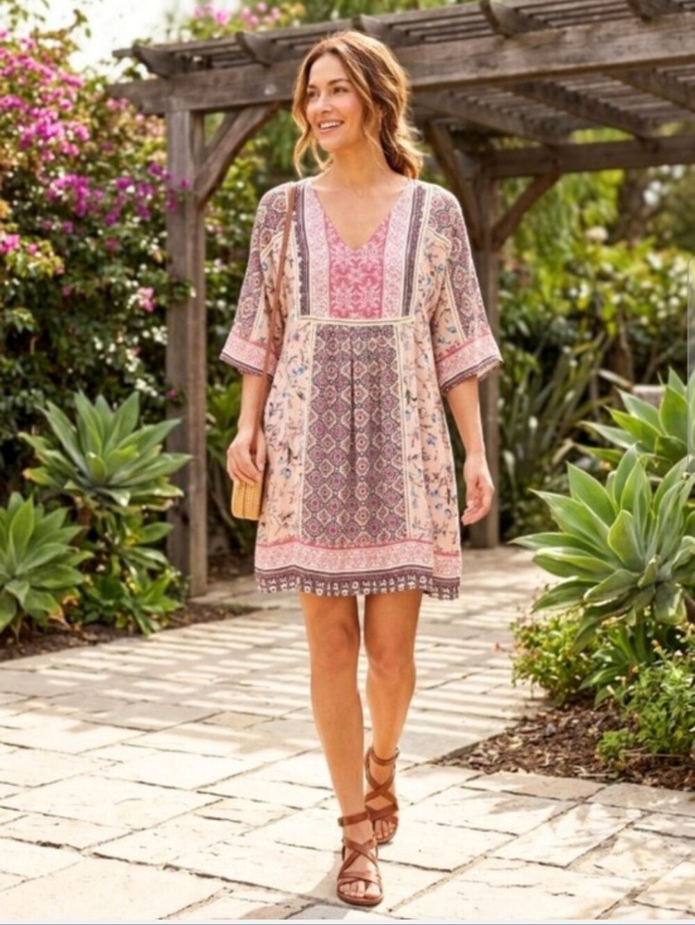 Sundance Boho Dress Crochet Detail